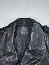 Scout Leder Braided Shoulder Perfecto Leather Biker Jacket (L)