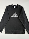 Vintage Adidas Big Logo Embroidered Sweatshirt – Black (M)