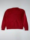 Polo Ralph Lauren Red Crewneck Knit Sweater with Navy Pony Logo, Size(M)