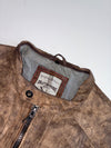 Angelo Litrico Crafted Goods Distressed Brown Leather Moto Jacket (XL)