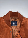 Vintage Suede Brown Bomber Jacket (M)