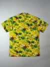 Trend Hawaiian Shirt – Yellow Palm Tree Print (S/M)
