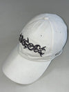 Vintage Rizla+ Y2K Tribal Embroidered Cap – White/Grey, Promo Merch (Adjustable)