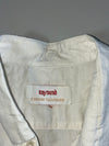 Raymond Custom Tailoring White Oxford Button-Down Shirt Chest Pocket. (L)