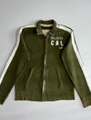 Hollister California Full Zip Track Jacket – Olive Green w/ White Stripe (L/XL)