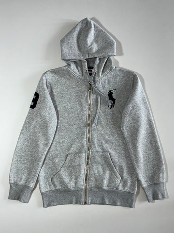 Polo Ralph Lauren Big Pony #3 Grey Zip-Up Hoodie (S)