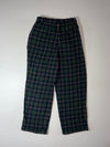 Polo Ralph Lauren | Navy Green Tartan Plaid Wool Trousers | (W:28) (L:40)