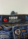 Y2K Tough Jeansmith Contrast Stitch Blue Denim Jeans (W:35) (L:45)