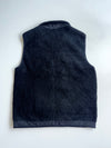 FILA Biella Italia Sherpa Fleece Zip-Up Vest – Black(L)