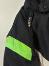 Kawasaki Racing Motorcycle Jacket  Black & Neon Green Padded Biker Jacket (XL)