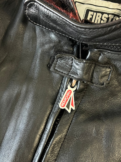ZFirst Gear By Hein Gericle Original Pure Heavy Original Leather Riding Jacket (Ultra Rare) Padded (M)