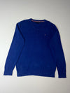Tommy Hilfiger Royal Blue V-Neck Knit Sweater (M)