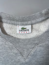 Lacoste Sport Crocodile Logo Crewneck Sweatshirt — Heather Grey | Fleece Lined (S)