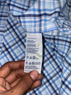 Tommy Hilfiger Blue Plaid Long Sleeve Button-Up Shirt (XL/2XL)