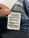 Vintage Guess Blue Embroidered Distressed Denim Jeans (W:30) (L:35)