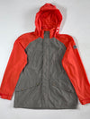Vintage K2 Orange Grey Colour Block Hooded Parka (XL)
