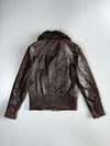 Danier Premium Original Leather Jacket (Detechable Furr Coller ) (S)