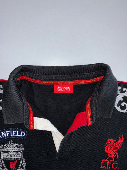 Liverpool FC Official “Anfield Est. 1892” Heritage Polo in Black (2XL)