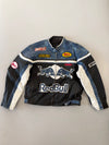 ZVintage Red Bull Racing Leather Jacket - Distressed Fade Edition (XL)