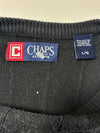 Chaps Ribbed Crewneck Sweater – Black (XL)