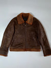 Kásu Shearling Leather Jacket – Brown  (M)