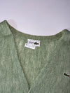 Vintage Chemise Lacoste Sage Green Cardigan Made in France (XL)