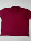 Vintage Tommy Hilfiger Burgundy Piqué Polo T-Shirt – (XL)