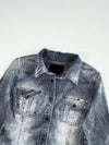 Buckaroo 1950 Distressed Hickory Stripe Western Snap Shirt – Indigo Women’s (S)