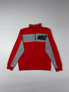 Nike Sportswear Red & Grey Quarter Zip Sweatshirt (S)