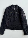 Harley-Davidson Black Studded Cotton Biker Jacket Women’s(XS)