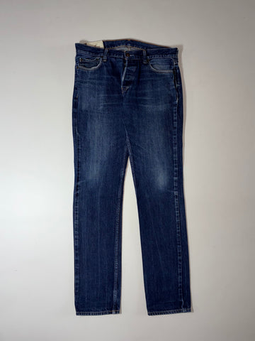 Hollister | Dark Wash Slim Straight Jeans (W:32) (L:43)