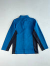 Spyder Blue Waffle Knit Full-Zip Fleece Jacket – Navy Side Panels (S)