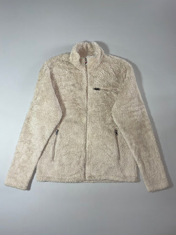 Fila Sherpa Teddy Fleece Zip-Up Jacket – Cream (M)