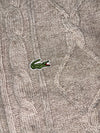 Vintage Lacoste Sport Cable Knit Sweater – Oatmeal Beige Fisherman (2XL/3XL)