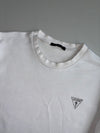 Guess White Triangle Logo Crewneck Sweatshirt | Size (M)