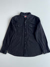 Wrangler Black Denim Western Pearl Snap Shirt (2XL)