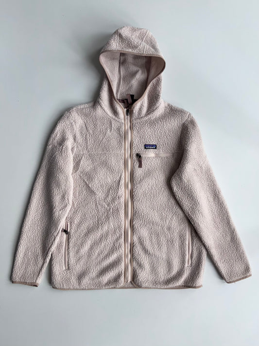 Patagonia Beige Retro-X Sherpa Fleece Hooded Jacket (Size XL)