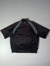 Adidas Half-Zip Short Sleeve Windbreaker Pullover — Black (XL)