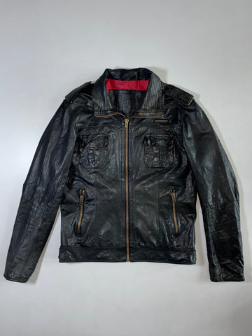 Superdry Premium Original Leather Moto Jacket (L)