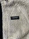 Le Coq Sportif White Sherpa Fleece Full-Zip Hooded Jacket (M)