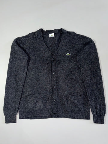 Lacoste Wool Blend Cardigan – Charcoal Grey (L)