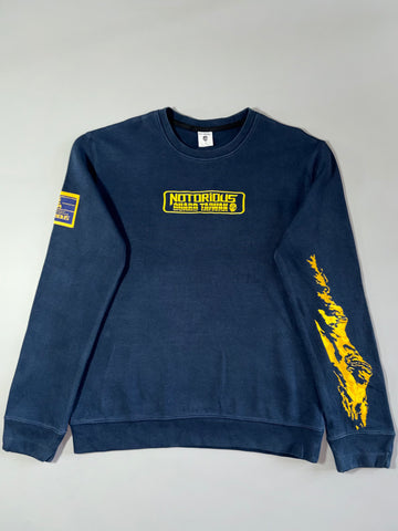 Notorious Taiwan "Guard Taiwan" Embroidered Crewneck Sweatshirt (L)