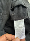 Vintage Adidas Black Three Stripe Zip-Up Hoodie (S)