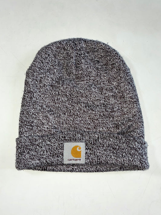 Carhartt WIP Scott Watch Cap Beanie – Black & White Marl  (H-12.5/W-9.5)