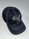 Puma Vintage Black Cat Logo Cap – Contrast White Stitch, Sport Lifestyle Line (Adjustable)