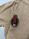 Vintage 90s Polo by Ralph Lauren Camel V-Neck Sweater – Crest Sleeve Patch (XL)