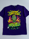 Eternal Struggle” Graphic Print T-Shirt Purple — Gildan Soft—style (2XL)
