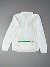 The North Face White Lightweight Windbreaker with Green Zip ( XS)
