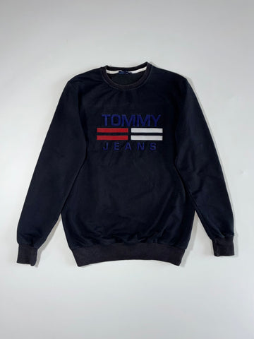 Tommy Jeans | Black Flag Logo Sweatshirt | (M)