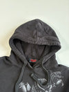 Y2K Spiral Direct Gothic Black Rose & Snake Hoodie (S)